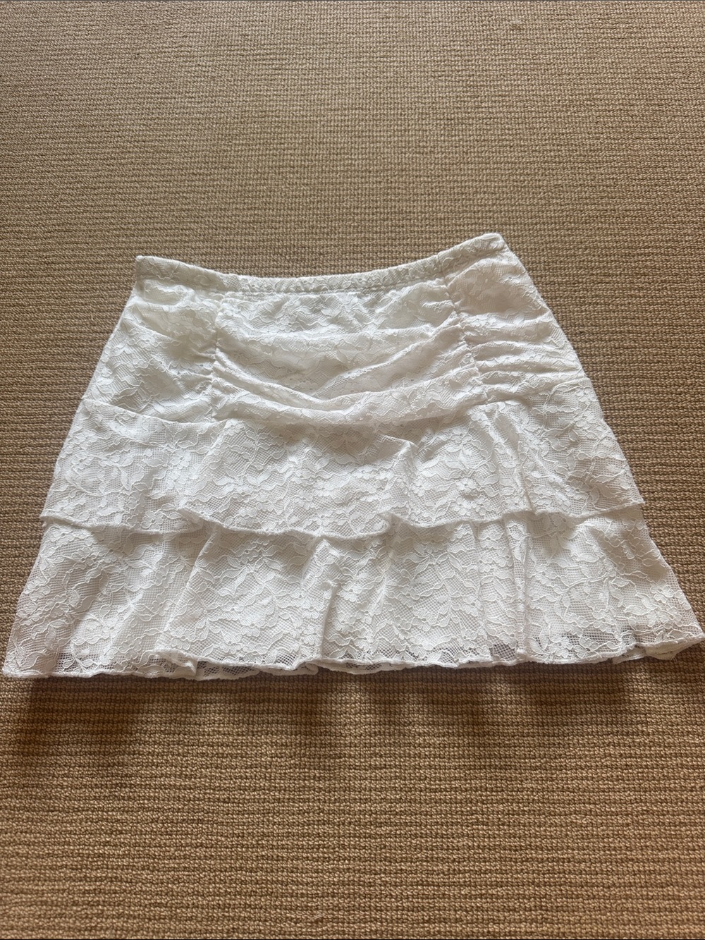 Adika white mini skirt